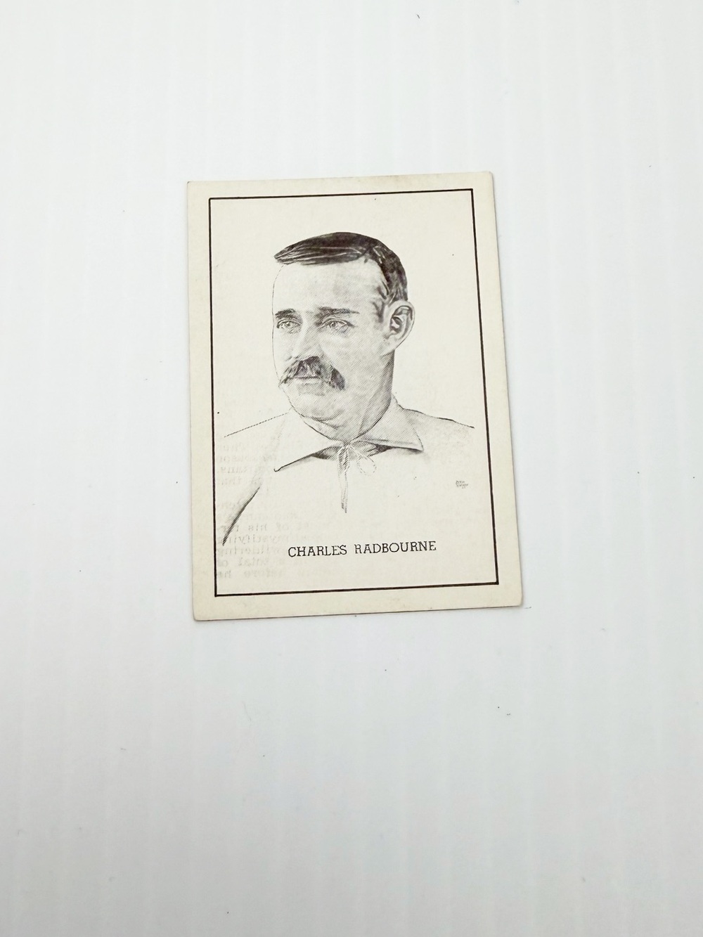 Vintage 1950-56 Callahan Hall of Fame Charles Radbourne Baseball Trading Card